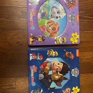 Nickelodeon Paw Patrol Puzzle Book Set - Red and Blue
